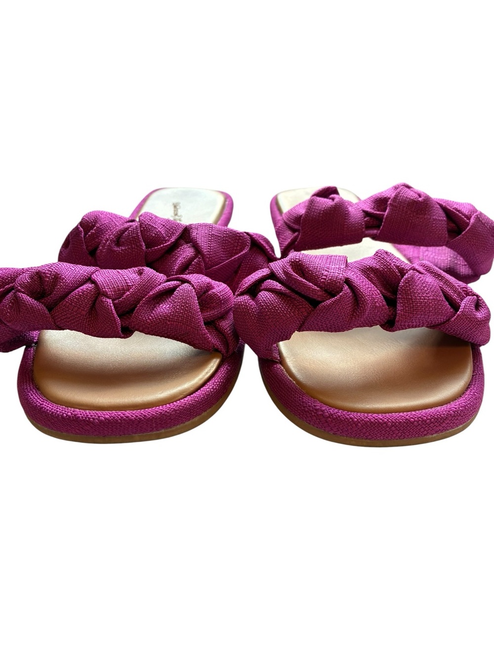 Universal Thread Women's Braided Double-Strap Slide Sandals - Magenta - Picture 3 of 5